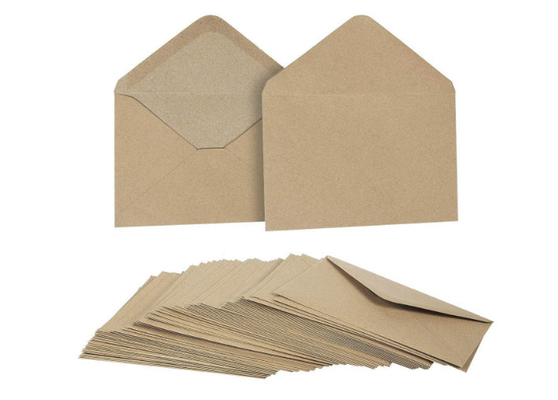 4.6x6.3 Inches Craft Paper Envelopes Contour Flap Style For Wedding / Graduation