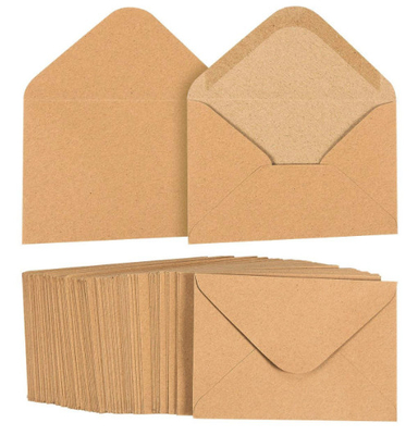 A1 Kraft Paper Envelopes , Multiple Uses Brown Wedding Invitation Envelopes