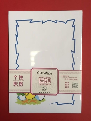 A4 / Custom Size Letterhead Stationery Paper With Professional Printing Design
