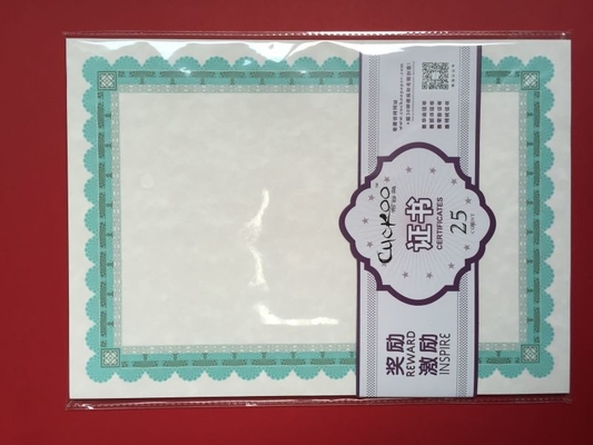 21*29.7cm Certificate Printing Paper / Certificate Paper With Border