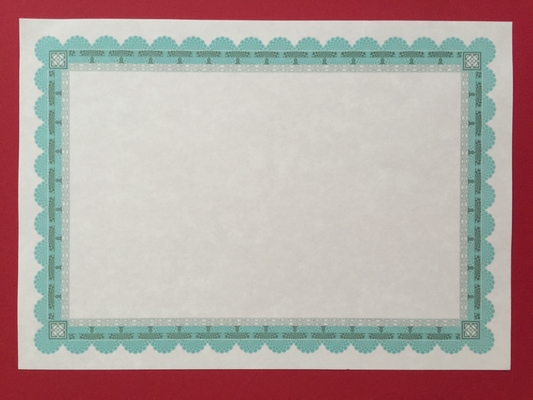 21*29.7cm Certificate Printing Paper / Certificate Paper With Border