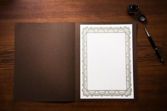 Forest Green Printable Certificate Paper , Hot Stamping Certificate Inner Paper