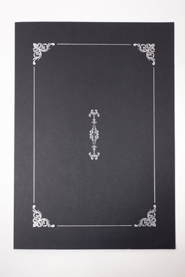 Silver Hot Stamping Award Certificate Holders Parchment Material Black Color Available