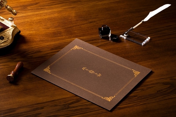 Parchment Paper Folder For Keeping Certificates OEM / ODM Services Supported
