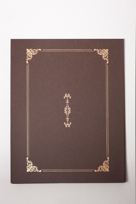 Parchment Paper Folder For Keeping Certificates OEM / ODM Services Supported