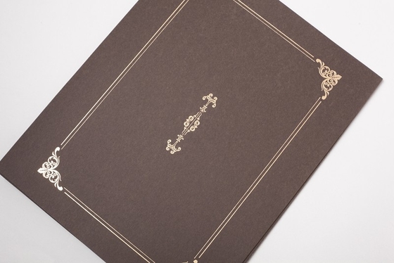 Parchment Paper Folder For Keeping Certificates OEM / ODM Services Supported