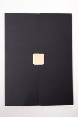 Hot Stamping Certificate Paper Holder Classic Black Color CE / SGS Approval
