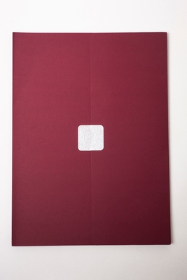 Horizontal / Vertical Version Certificate Paper Holder Silver Hot Stamping Type