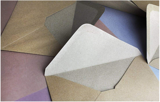 Brown Color Craft Paper Envelopes , 50 Pieces Contour Flap Envelopes