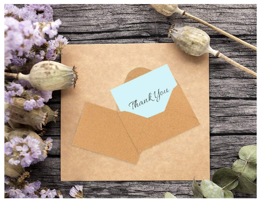 Mini Brown Invitation Envelopes / Greeting Card Envelopes Kraft 130gsm Material Made