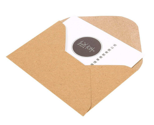 Mini Brown Invitation Envelopes / Greeting Card Envelopes Kraft 130gsm Material Made
