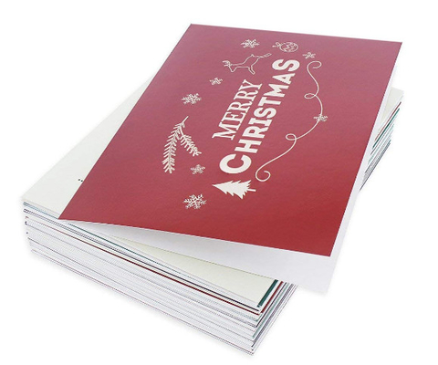 Winter Holiday Greeting Cards , Retro Modern Design Merry Christmas Card