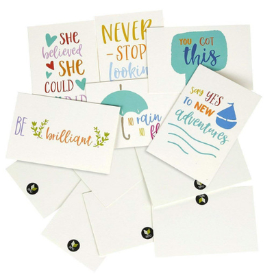 6 Types Unique Holiday Cards / Inspiring Motivational Cards With Envelopes