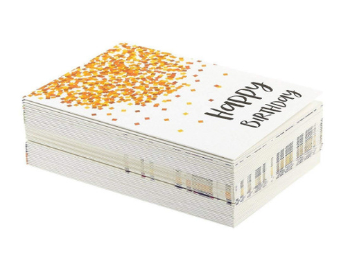 Paper Holiday Greeting Cards , Confetti Design Birthday Greeting Cards