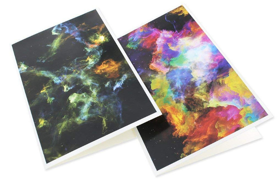 Multicolored 4x6'' Happy Holidays Card Cosmic Designs Envelopes Included