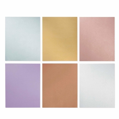 Ivory Metallic Cardstock Plain Stationery Paper , Double Sided Blank Letterhead Paper