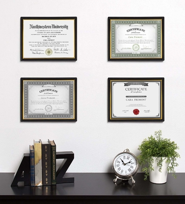 Plastic Certificate Display Frame 8.5 X 11 Inches Corporate Award Presentation Usage