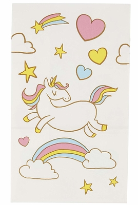 36 Packs Kraft Gift Bags / Kraft Paper Bags 5.2x8.7x3.3 Inches For Unicorn Party
