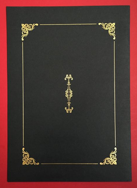 Personalized Padded Certificate Covers Hot Stamping Certificate File