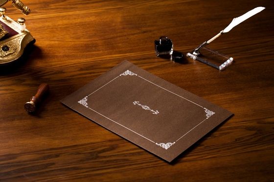 Custom Printed Certificate Holders Silver Hot Stamping Parchment Paper Made
